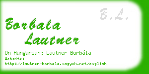 borbala lautner business card